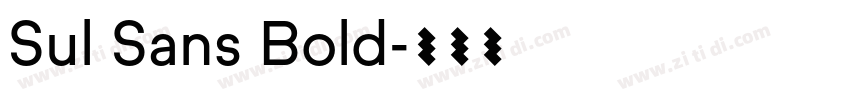 Sul Sans Bold字体转换